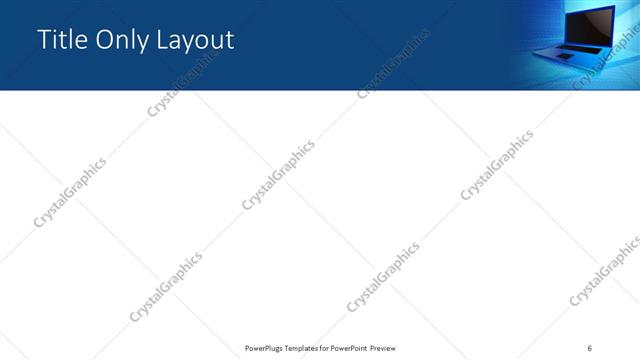 Title Only presentation slide layout