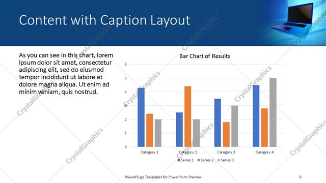 Content with Caption presentation slide layout