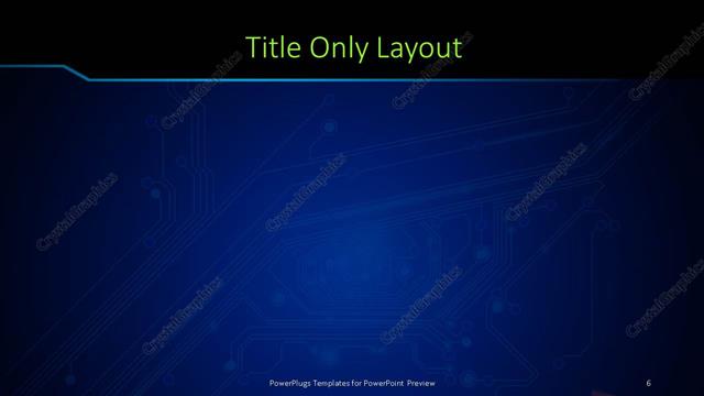 Title Only presentation slide layout
