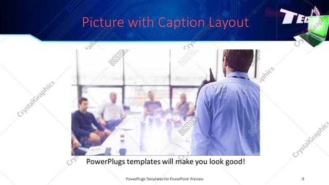 Picture with Caption presentation slide layout