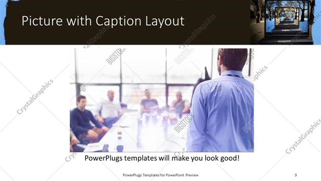 Picture with Caption presentation slide layout