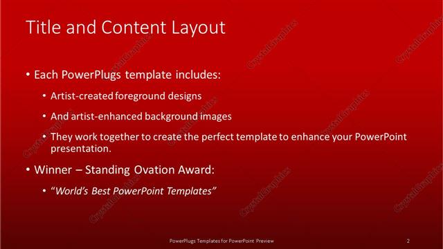 Title and Content presentation slide layout