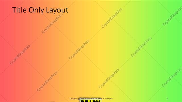 Title Only presentation slide layout