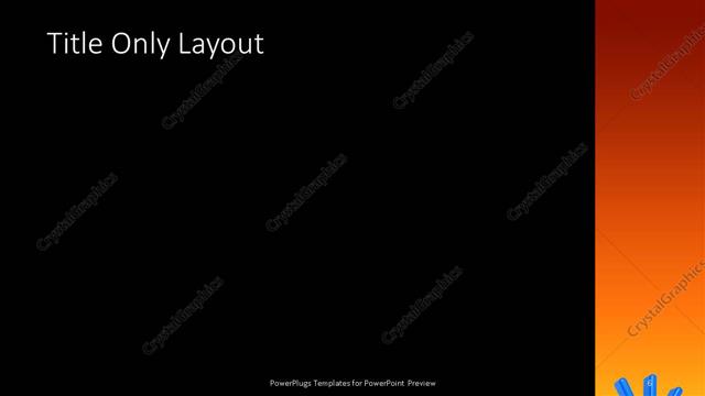 Title Only presentation slide layout