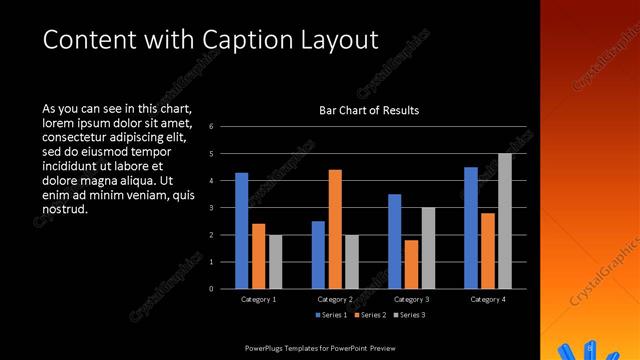 Content with Caption presentation slide layout