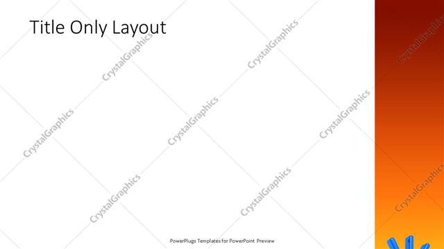 Title Only presentation slide layout