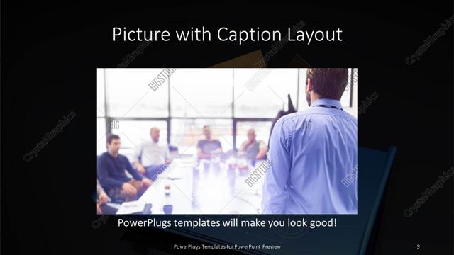 Picture with Caption presentation slide layout