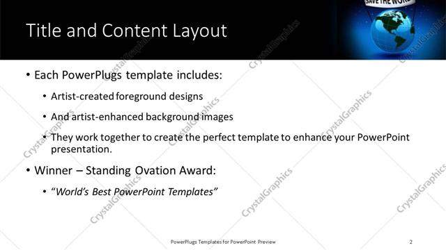 Title and Content presentation slide layout