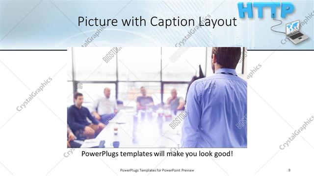 Picture with Caption presentation slide layout