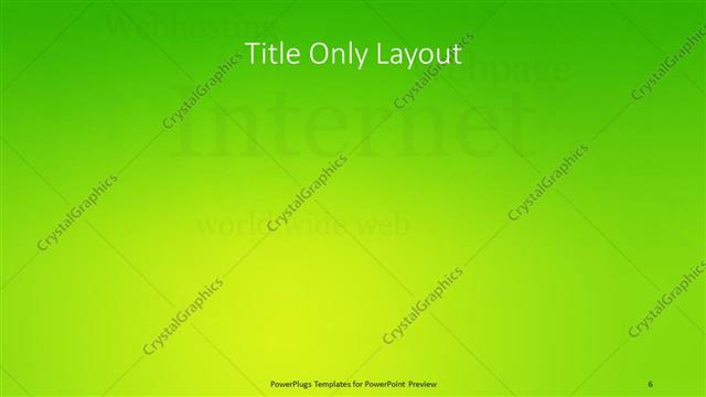 Title Only presentation slide layout
