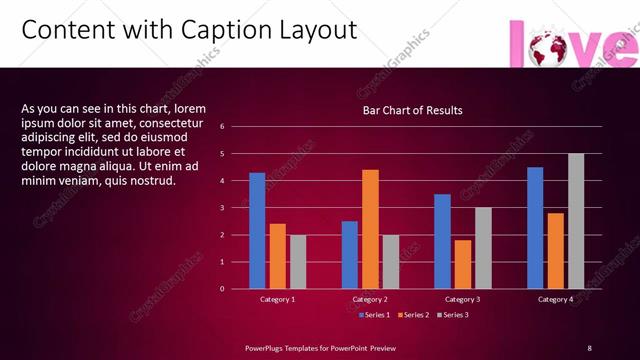 Content with Caption presentation slide layout
