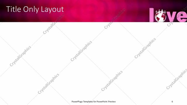 Title Only presentation slide layout