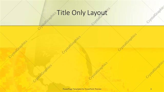 Title Only presentation slide layout