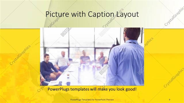 Picture with Caption presentation slide layout