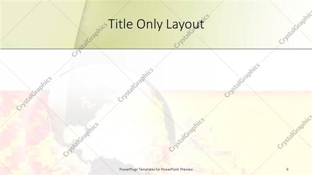 Title Only presentation slide layout