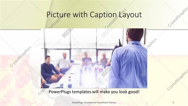 Picture with Caption presentation slide layout