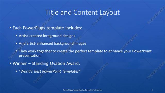 Title and Content presentation slide layout