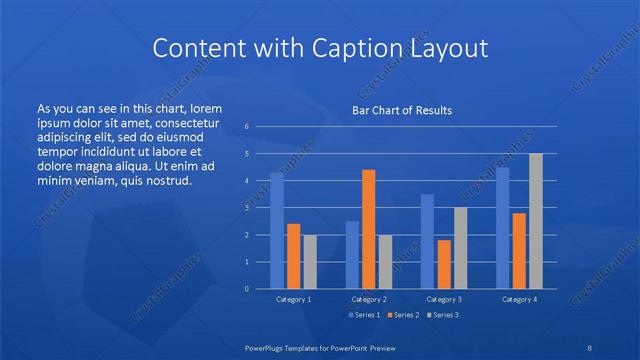 Content with Caption presentation slide layout