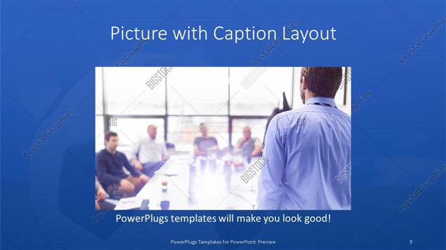 Picture with Caption presentation slide layout