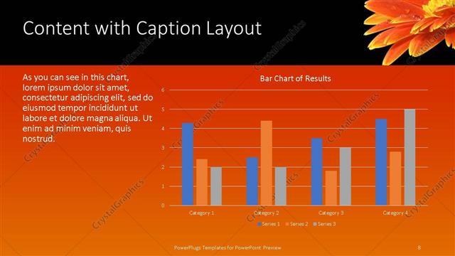 Content with Caption presentation slide layout