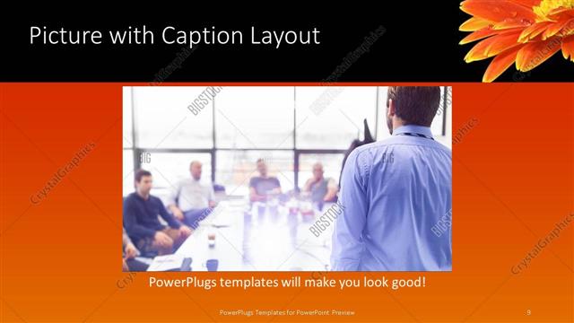 Picture with Caption presentation slide layout