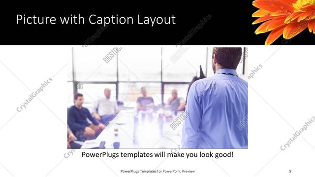 Picture with Caption presentation slide layout