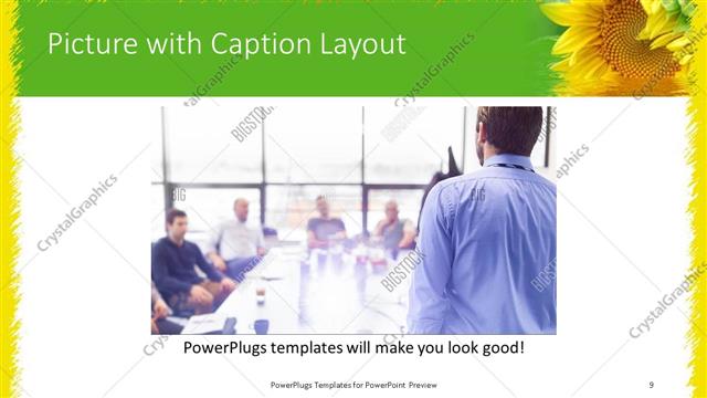 Picture with Caption presentation slide layout
