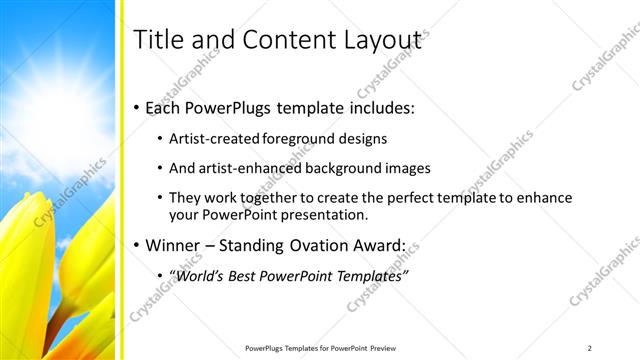 Title and Content presentation slide layout