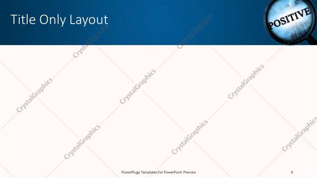 Title Only presentation slide layout