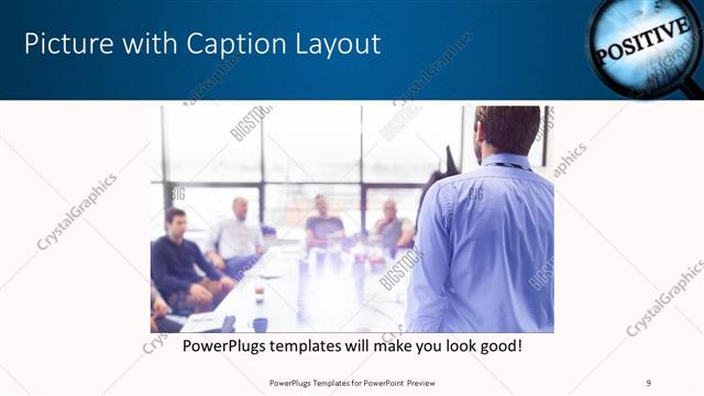 Picture with Caption presentation slide layout
