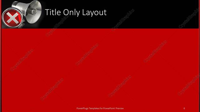 Title Only presentation slide layout