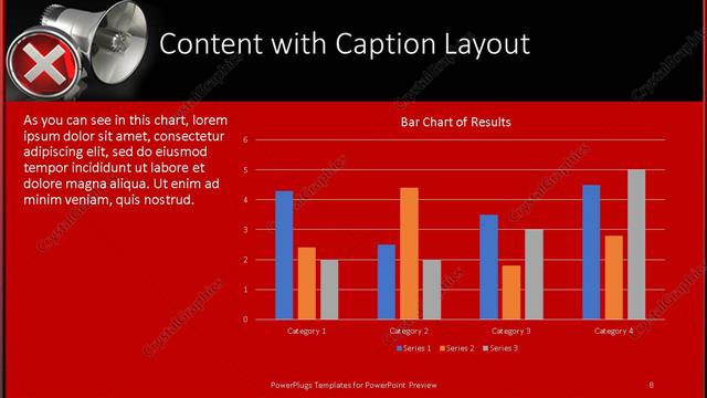 Content with Caption presentation slide layout