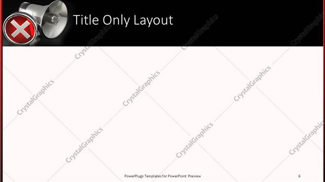 Title Only presentation slide layout