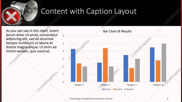 Content with Caption presentation slide layout