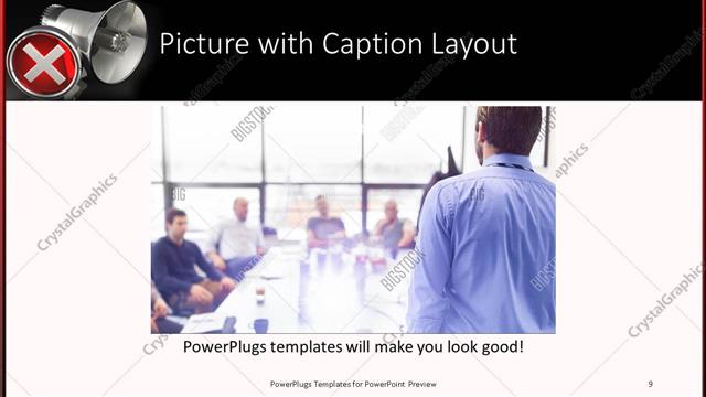 Picture with Caption presentation slide layout