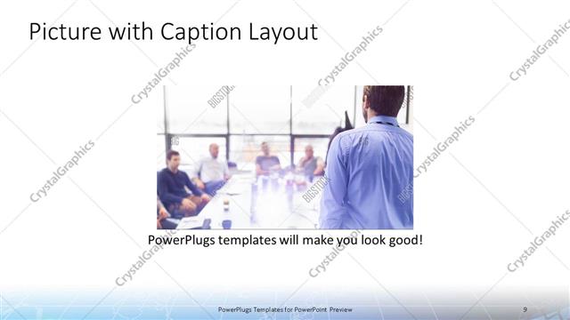 Picture with Caption presentation slide layout
