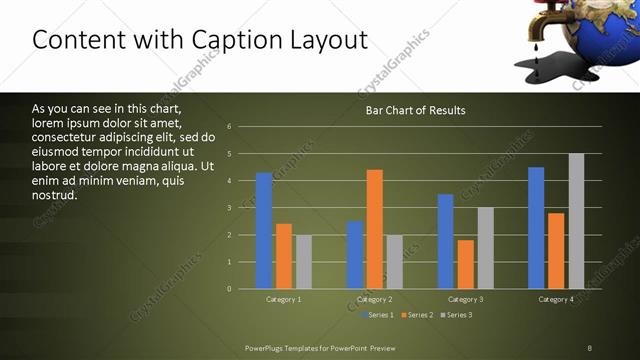 Content with Caption presentation slide layout