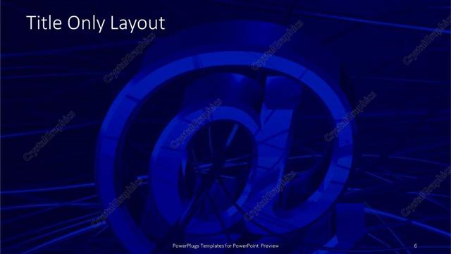 Title Only presentation slide layout