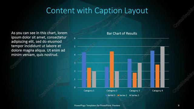 Content with Caption presentation slide layout
