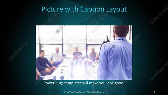 Picture with Caption presentation slide layout