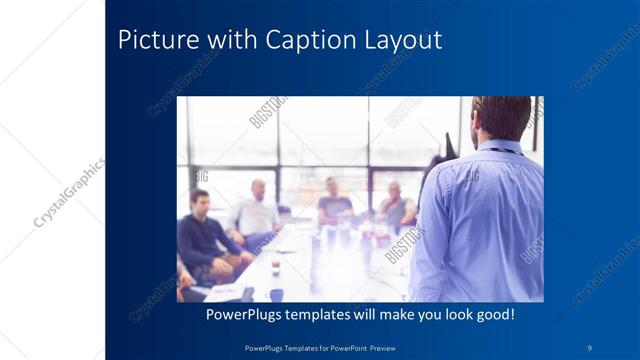 Picture with Caption presentation slide layout