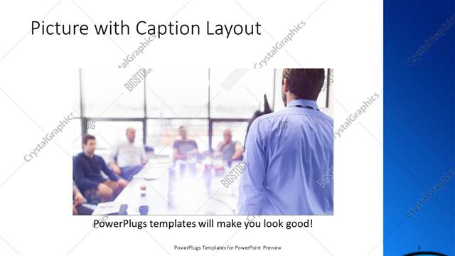 Picture with Caption presentation slide layout