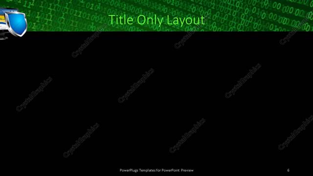 Title Only presentation slide layout