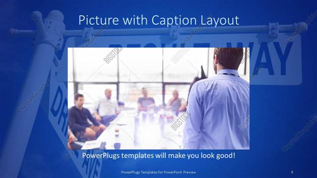 Picture with Caption presentation slide layout