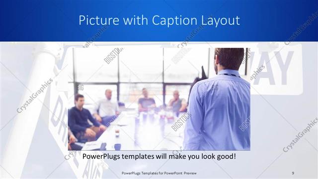 Picture with Caption presentation slide layout