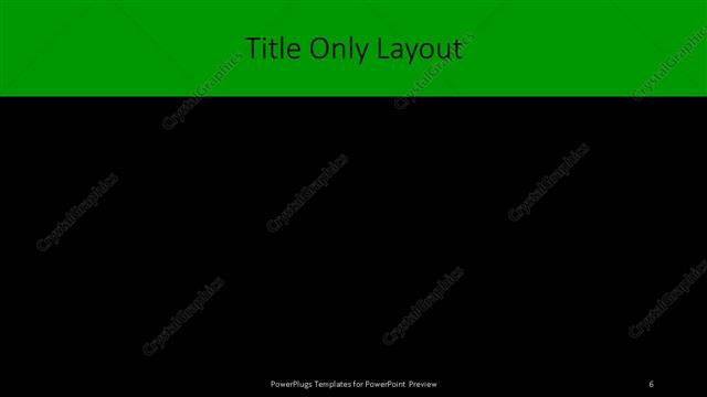 Title Only presentation slide layout