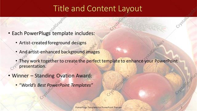 Title and Content presentation slide layout