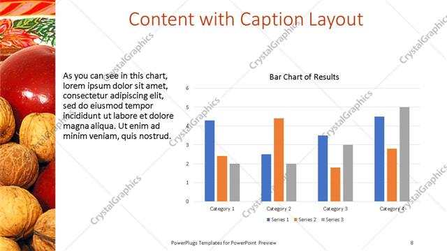 Content with Caption presentation slide layout