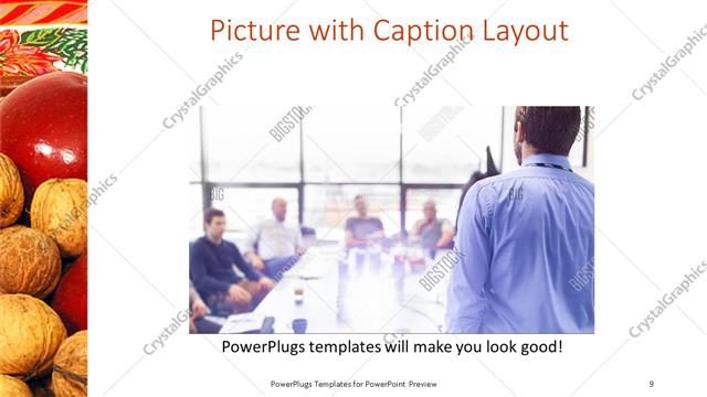 Picture with Caption presentation slide layout