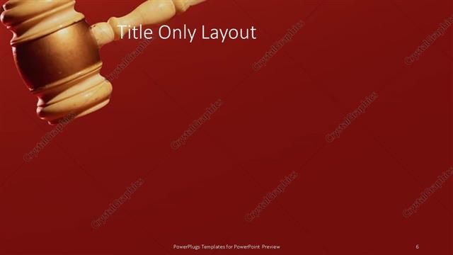 Title Only presentation slide layout